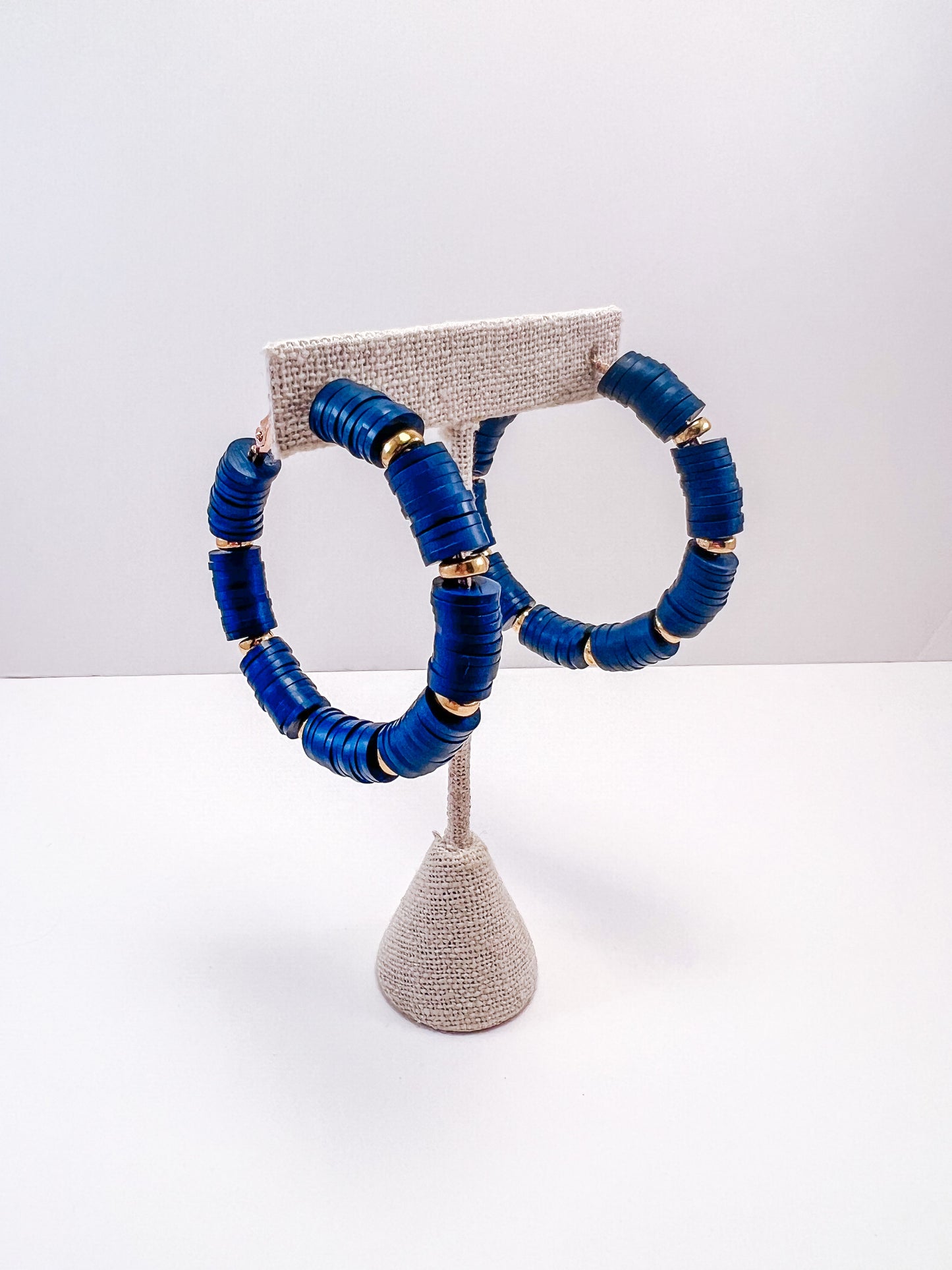 Heishi Hoops with Spacer