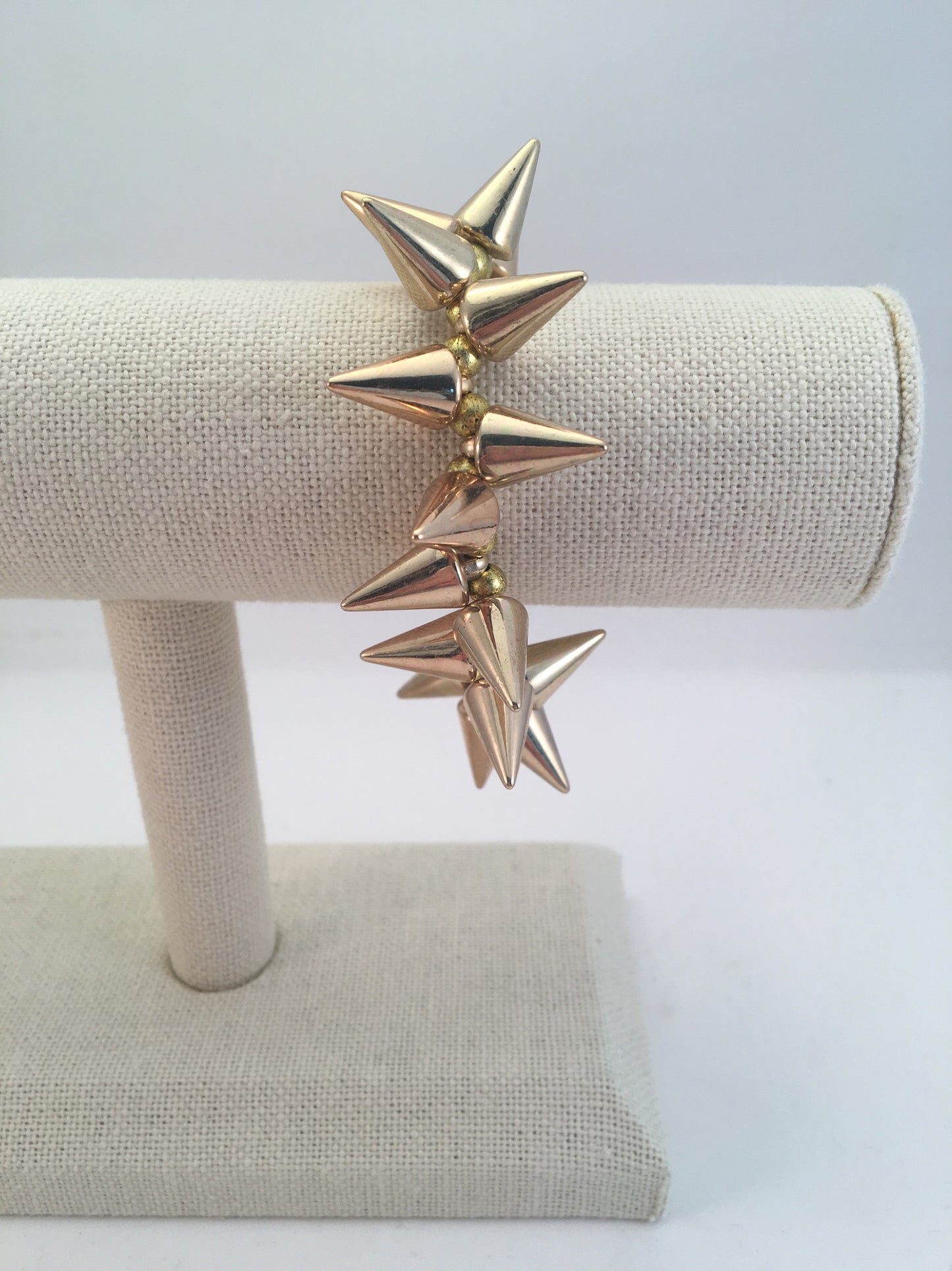 gold spike bracelet