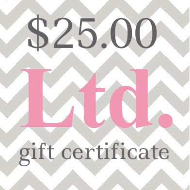 Gift Certificate $25.00