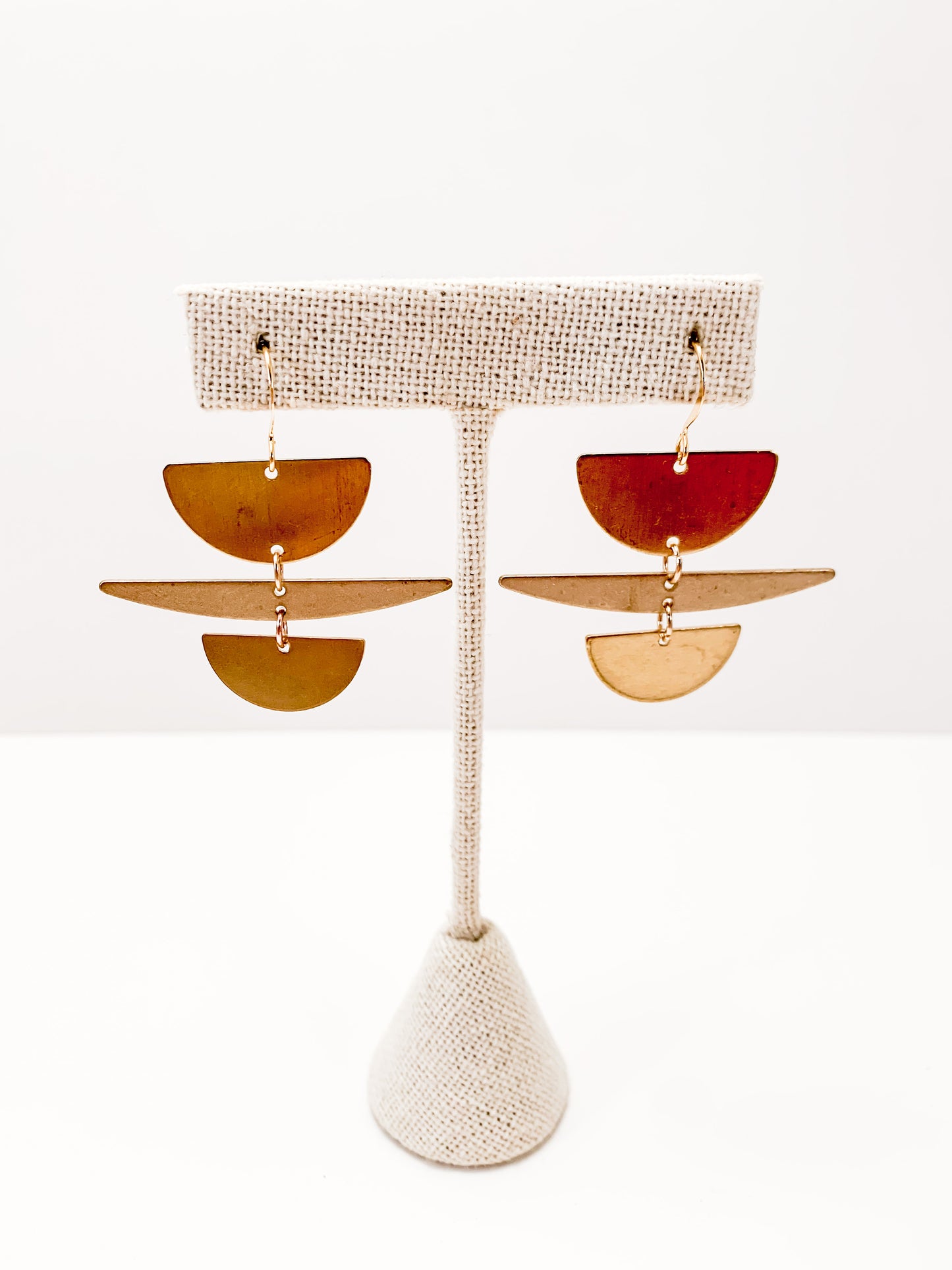 Half Moon and Sliver Earrings