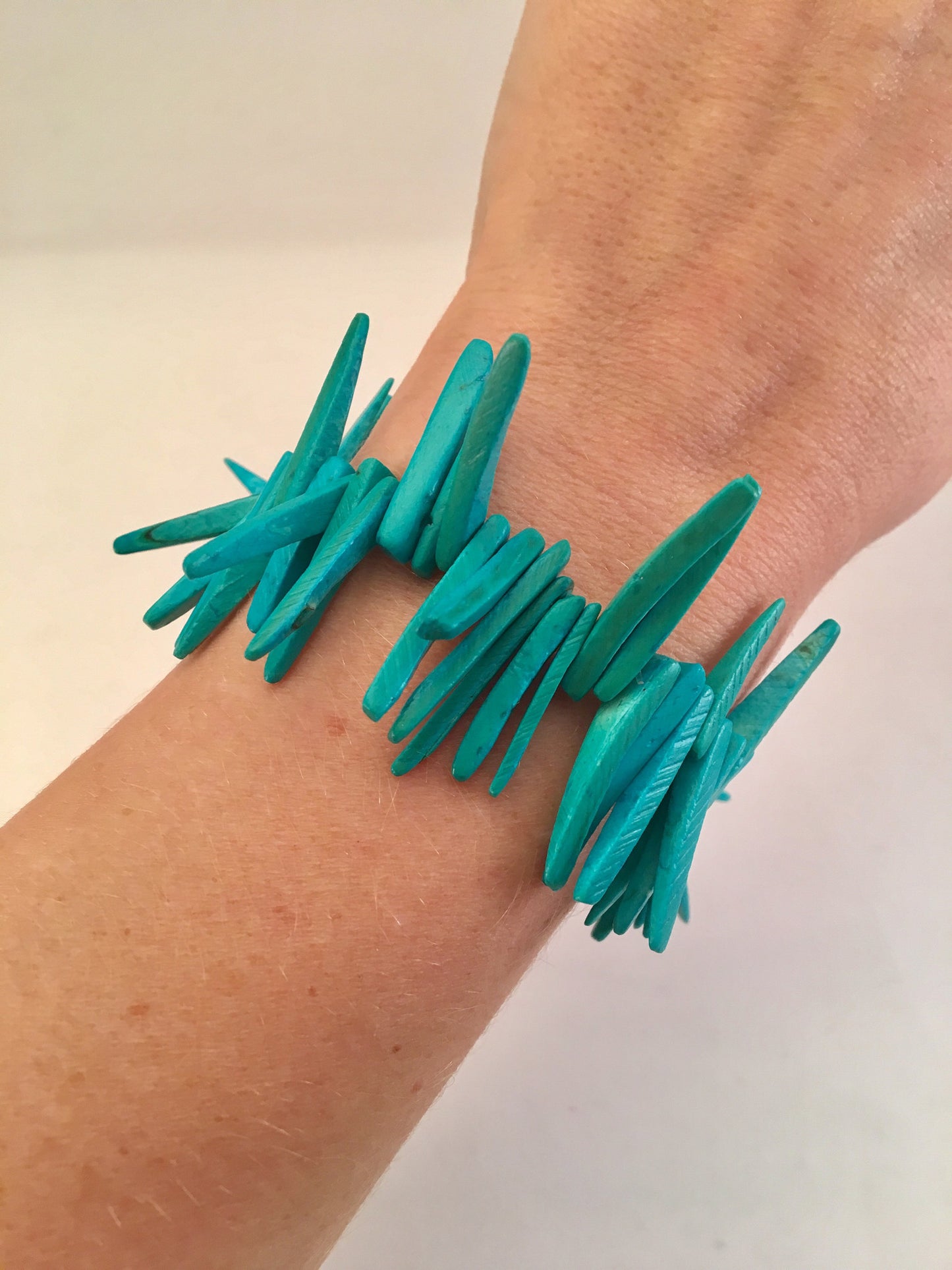 turquoise spike bracelet