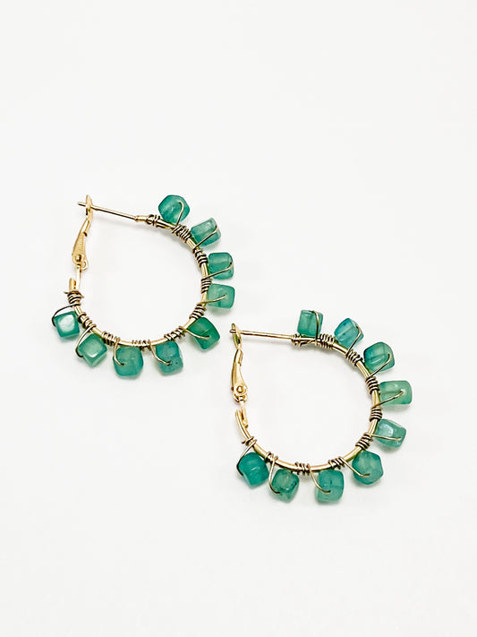 beaded wrapped hoops
